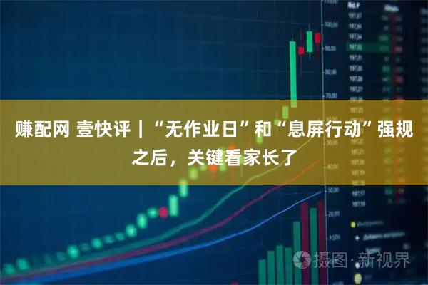 赚配网 壹快评｜“无作业日”和“息屏行动”强规之后，关键看家长了